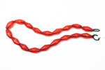 16" Strand 24mm x 12mm Red Long Bicone Resin Beads (18 Pcs) #RES104