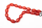 16" Strand 24mm x 18mm Red Bicone Resin Beads (18 Pcs) #RES105