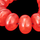 16" Strand 21mm x 13mm Red Rondelle Resin Beads (33 Pcs) #RES106