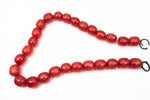 16" Strand 16mm x 15mm Red Barrel Resin Beads (27 Pcs) #RES108
