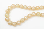 16" Strand 19mm Champagne Round Resin Beads (23 Pcs) #RES501