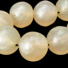 16" Strand 19mm Champagne Round Resin Beads (23 Pcs) #RES501