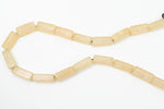 16" Strand 22mm x 7mm Champagne Rectangle Resin Beads (18 Pcs) #RES507