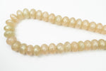 16" Strand 21mm x 13mm Champagne Rondelle Resin Beads (33 Pcs) #RES506
