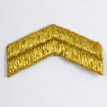 45mm Gold Corporal Rank Insignia-General Bead