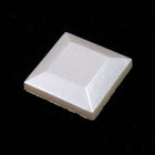 10mm Luster Cream Square Cabochon-General Bead