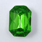 18mm x 25mm Bright Lime Green Emerald Cut Cabochon-General Bead