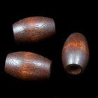 10mm x 15mm Smooth Brown Wood Oval-General Bead
