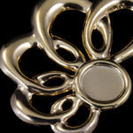35mm Gold Asymmetric Looped Cabochon Setting-General Bead