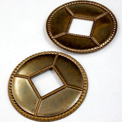40mm Antique Brass Concho #2345-General Bead