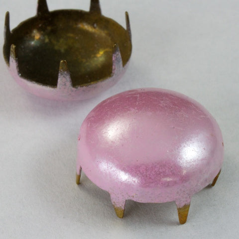 18mm Pink Dome Stud-General Bead