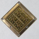 25mm Antique Silver Embossed Square (4 Pcs) #2468-General Bead