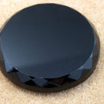 20mm Beveled Black Cabochon (2 Pcs) #2655-General Bead