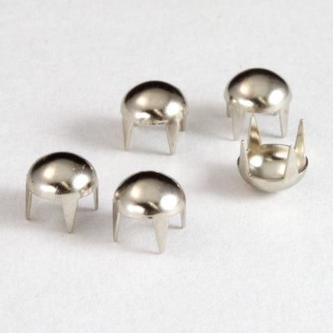 5mm Silver Domed Stud-General Bead