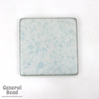 38mm Matte Silver Lucite Square Blank-General Bead