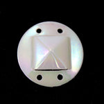 12mm White AB Square in Circle Sequin-General Bead