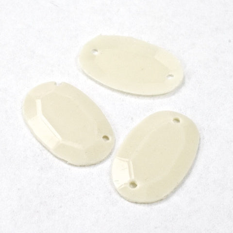 15mm Cream Oval Sequin-General Bead