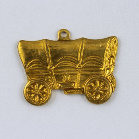 20mm Raw Brass Covered Wagon #313-General Bead