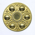 30mm Raw Brass Egg Platter #34-General Bead