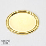 13mm x 18mm Gold Oval Cab Setting-General Bead
