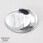 13mm x 18mm Crystal Tilted Oval Cabochon (4 Pcs) #3845-General Bead