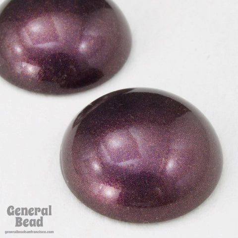 18mm Metallic Purple Cabochon-General Bead