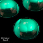 9mm Emerald Green Round Cabochon-General Bead