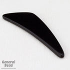 18mm x 55mm Black Curved Triangle Blank-General Bead