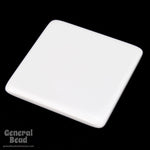 30mm White Square Blank (2 Pcs) #3987-General Bead