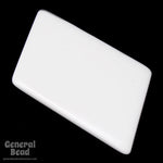 25mm x 40mm White Parallelogram Blank-General Bead