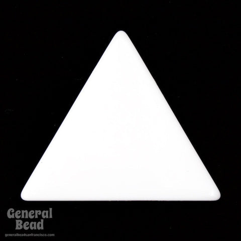 35mm White Triangle Blank (4 Pcs) #4032-General Bead