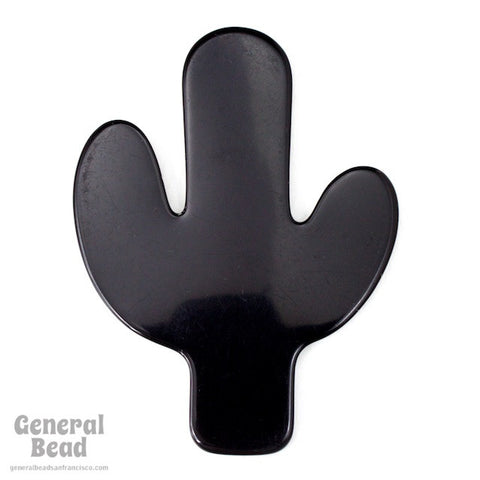 55mm x 70mm Black Cactus Blank #4033-General Bead