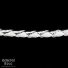 36" White/Metallic Silver Bolo Cord #4060
