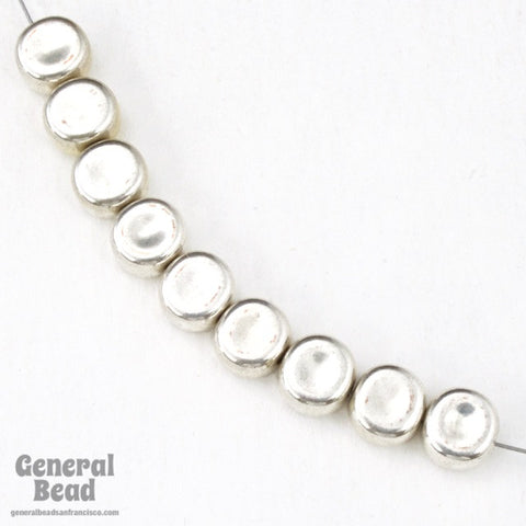 6mm Silver Coin Bead-General Bead