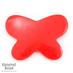 28mm x 38mm Red Butterfly (2 Pcs) #4657-General Bead