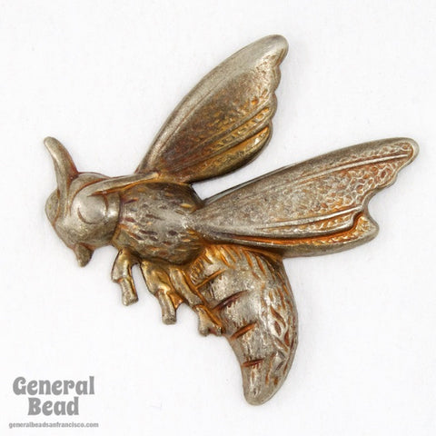30mm Antique Silver Flying Wasp #4729-General Bead