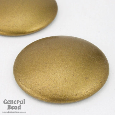 35mm Matte Bronze Vintage Low Dome Cabochon-General Bead