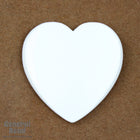 35mm White Heart Blank-General Bead