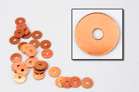 4mm Metallic Copper Flat Sequin (1000 Pcs) #6509-General Bead