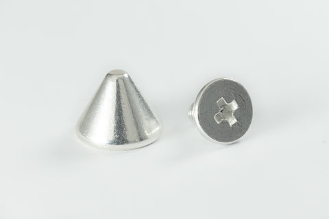6.6mm Silver Spike with Screw #SPIKE6