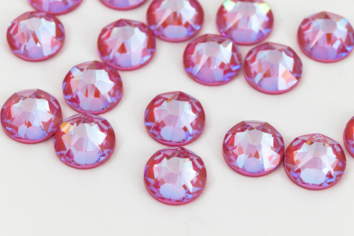 Swarovski 2088 Crystal Lotus Pink DeLite Flat Back Rhinestones