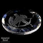 Swarovski 6051 20mm Sagittarius Etched Crystal Pendant-General Bead