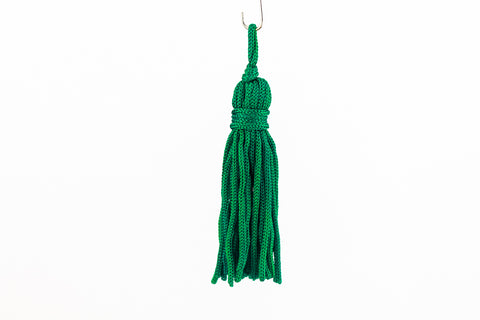1.5" Emerald Nylon Tassel #TAS016-General Bead
