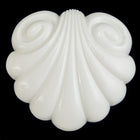 30mm White Scallop Shell Cabochon #UP229-General Bead