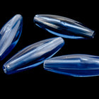 6mm x 19mm Transparent Montana Quality Plastic Spaghetti Bead (10 Pcs) #UP241-General Bead