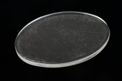 50mm x 32mm Clear Oval Blank #UP318-General Bead