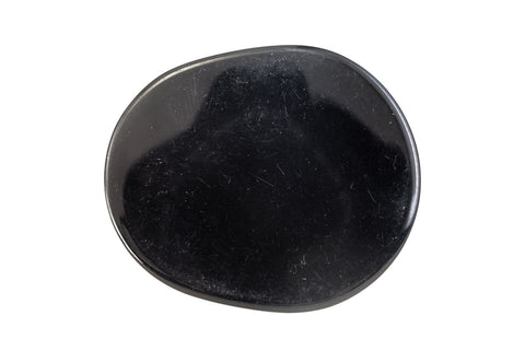 43mm x 31mm Opaque Black Wide Oval #UP391-General Bead