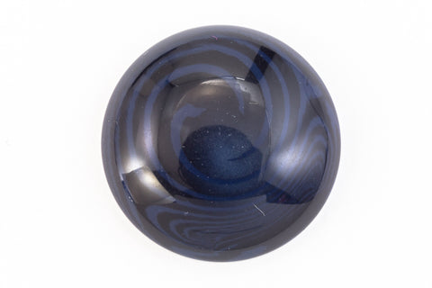 24mm Dark Blue Swirl Cabochon #UP488-General Bead