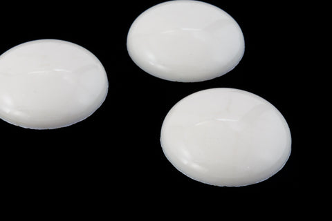 18mm Opaque Cream Marble Cabochon (2 Pcs) #UP495-General Bead