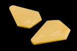 36mm Butterscotch Yellow Shield (2 Pcs) #UP521-General Bead